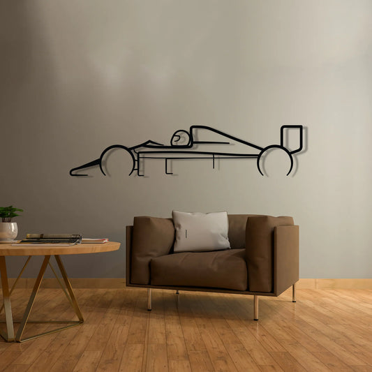 Formula 1 1988 Classic metal wall art silhouette by TorqueX - photo 2