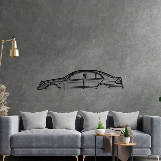 Mercedes E55 AMG W211 Classic metal wall art silhouette by TorqueX - photo 2