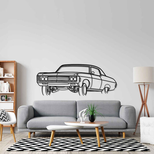 Impala 1969 Angle metal wall art silhouette by TorqueX - photo 2