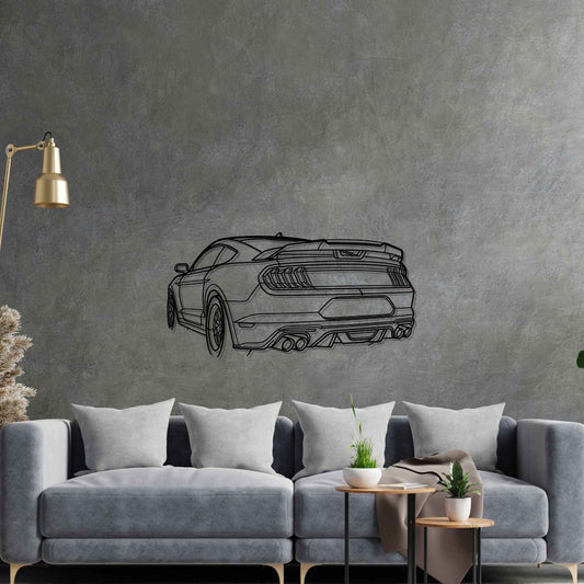 Mustang GT 2020 Angle metal wall art silhouette by TorqueX - photo 2