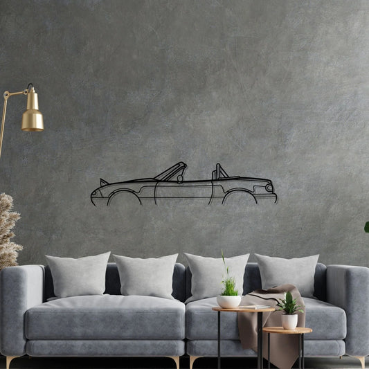 Mazda Miata MX-5 NA Roll bar 1994 Classic metal wall art silhouette by TorqueX - photo 2