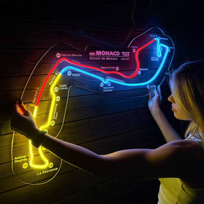 Autodromo Nazionale Monza Neon Race Track