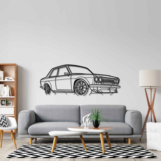 510 1973 Angle metal wall art silhouette by TorqueX