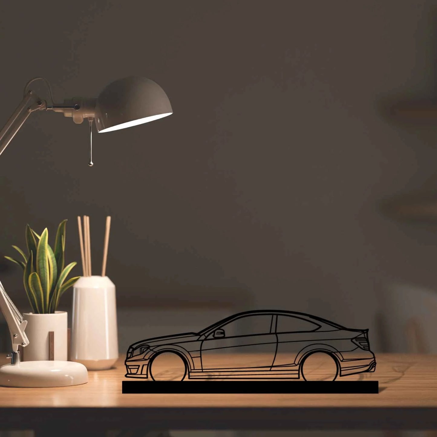 C63 AMG Silhouette Metal Art Stand