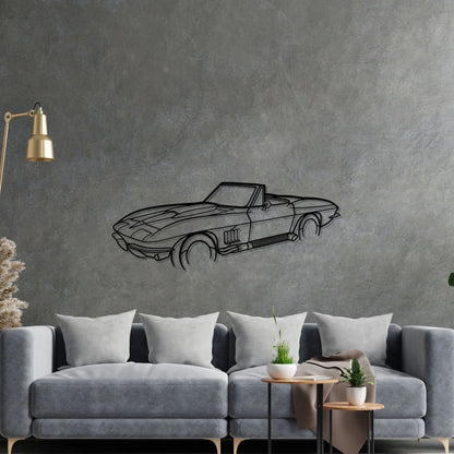 C2 Angle Silhouette Metal Wall Art