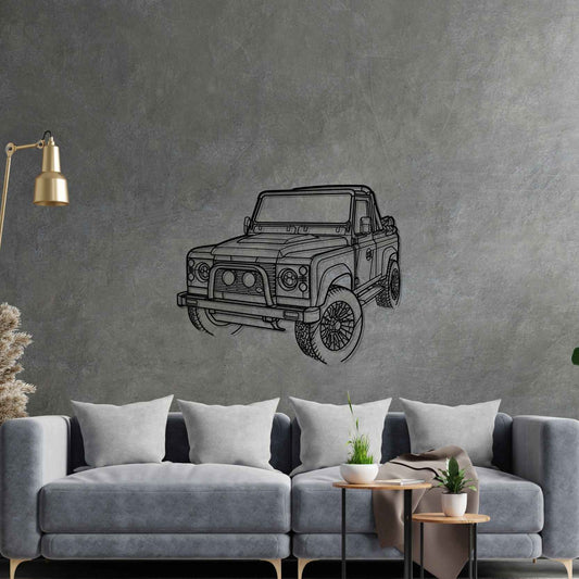 Land Rover Defender 90 Angle metal wall art silhouette by TorqueX - photo 2