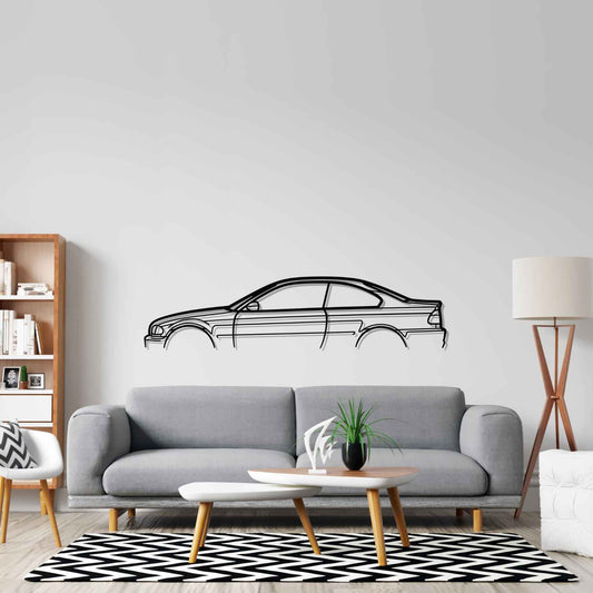 E46 Coupe Classic metal wall art silhouette by TorqueX