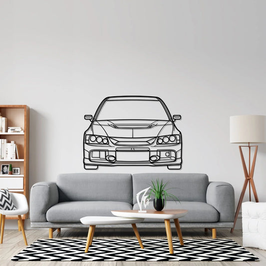 Evo 9 Front metal wall art silhouette by TorqueX