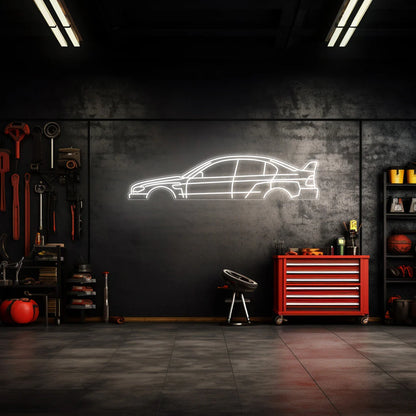 E46 Sedan Neon Silhouette