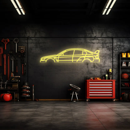 E46 Sedan Neon Silhouette