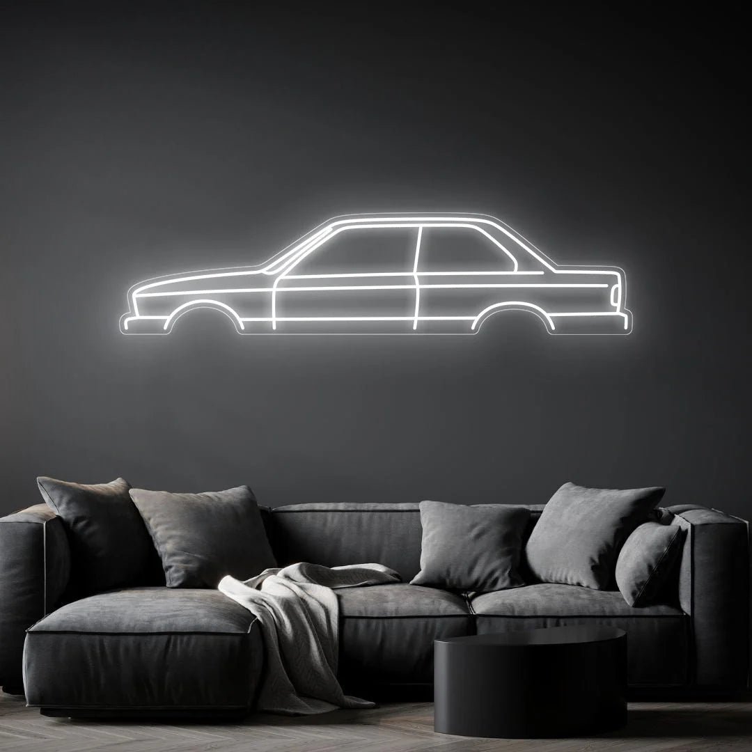 E30 Neon Silhouette