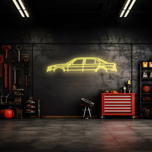 E38 Neon Silhouette