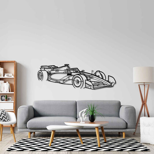 F1 2024 SF-24 Angle metal wall art silhouette by TorqueX