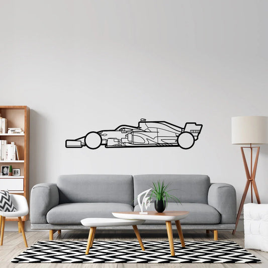 Formula One F1 2020 Detailed metal wall art silhouette by TorqueX