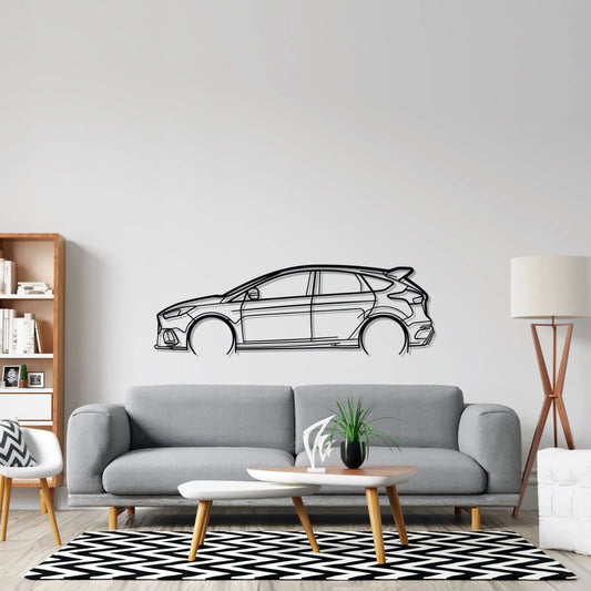 Focus RS Detailed metal wall art silhouette by TorqueX