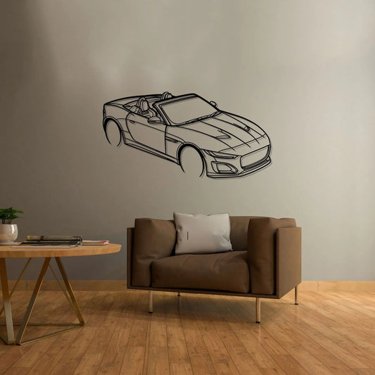 F-Type Top Angle metal wall art silhouette by TorqueX - photo 2