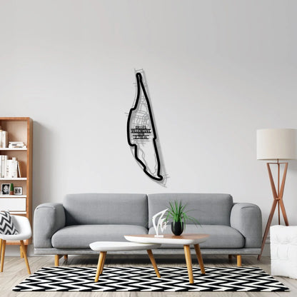 Circuit Gilles-Villeneuve Metal Wall Art