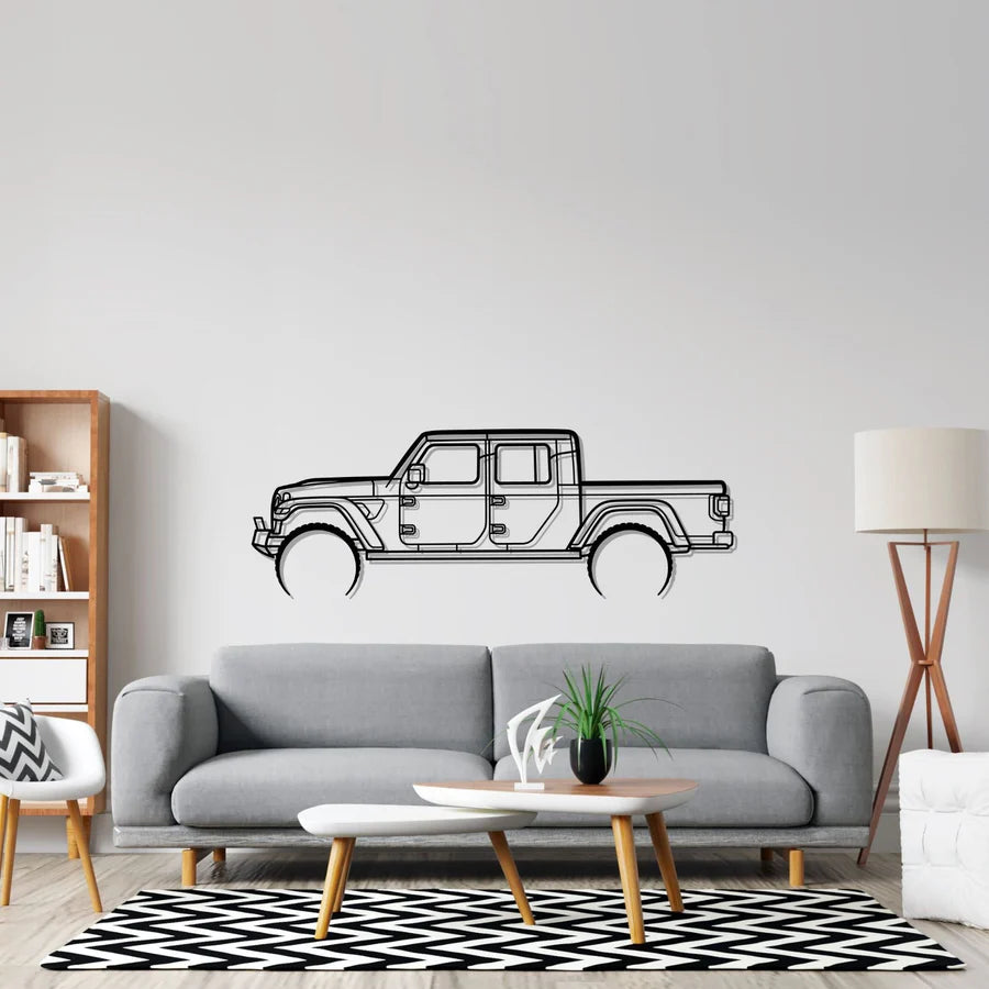 Gladiator Detailed Silhouette Metal Wall Art