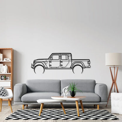 Gladiator Detailed Silhouette Metal Wall Art