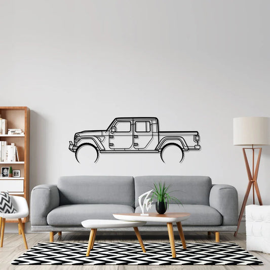 Gladiator Detailed Silhouette Metal Wall Art