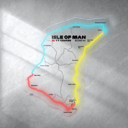 Isle of Man TT Neon Race Track