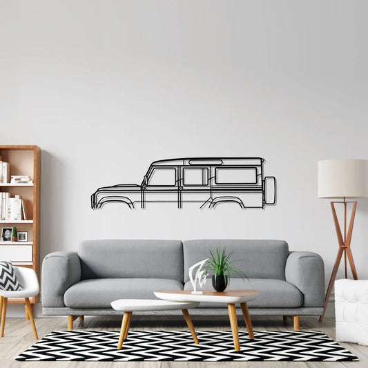Land Rover Land Defender 110 Classic metal wall art silhouette by TorqueX - photo 2