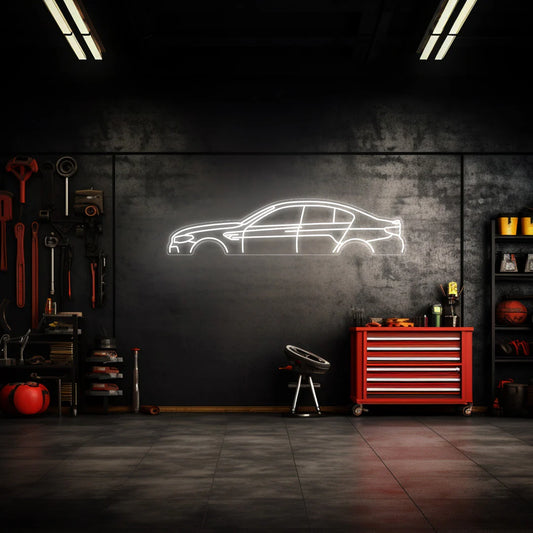 M5 CS 2019 Neon Silhouette