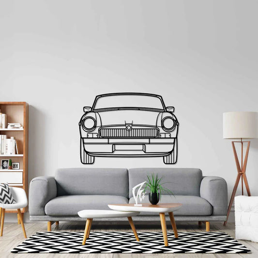 MGB 1978 Front metal wall art silhouette by TorqueX