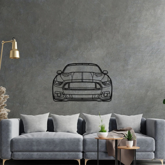 Mustang GT 2016 Front metal wall art silhouette by TorqueX - photo 2