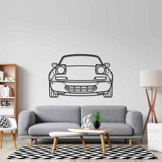Mazda MX-5 1991 Front metal wall art silhouette by TorqueX