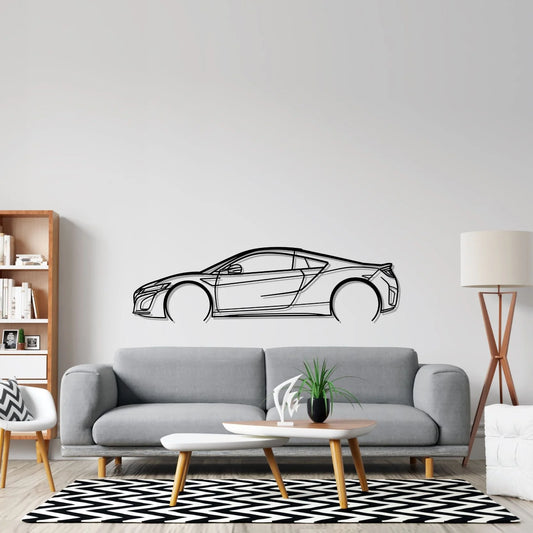 Honda NSX Detailed metal wall art silhouette by TorqueX