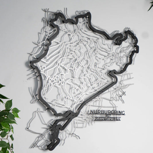 NÃ¼rburgring Nordschleife Metal Wall Art