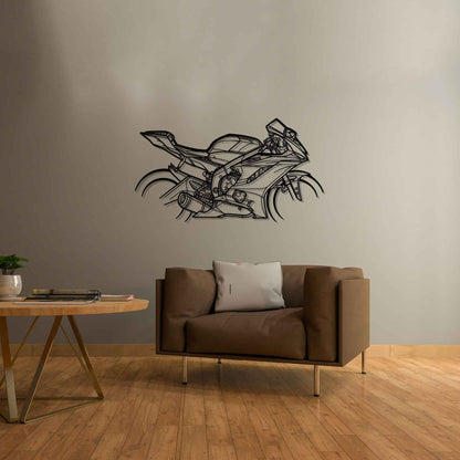 R6 2018 Silhouette Metal Wall Art