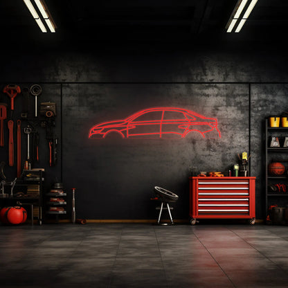 RS3 2022 Sedan Neon Silhouette