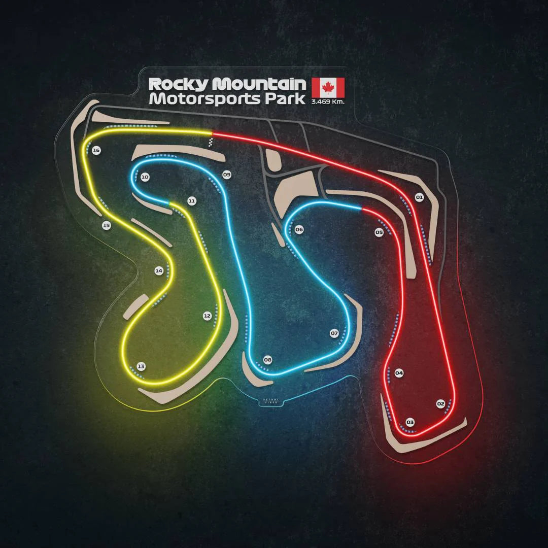 Rocky Mountain Motorsports Neon Race Track