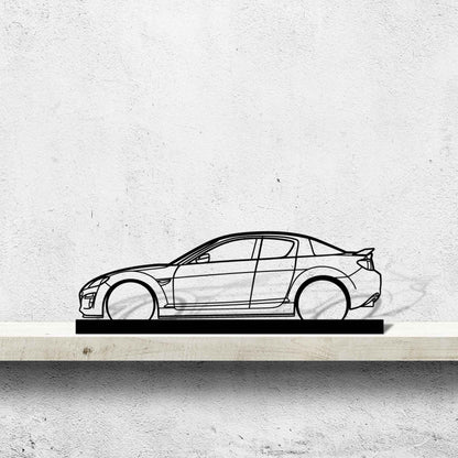 RX8 Silhouette Metal Art Stand
