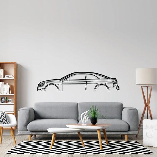 S5 Coupe mk1 Classic Silhouette Metal Wall Art
