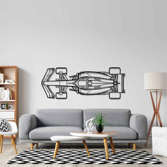 F1 2024 SF-24 Top metal wall art silhouette by TorqueX