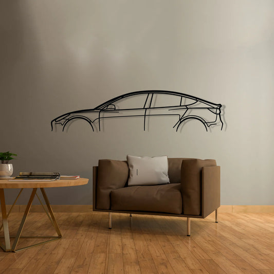 Model 3 Performance Classic metal wall art silhouette by TorqueX - photo 2