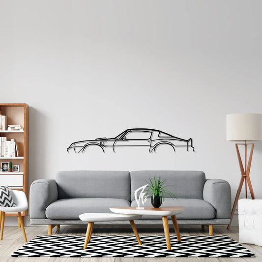 Trans Am 1977 Classic metal wall art silhouette by TorqueX - photo 2