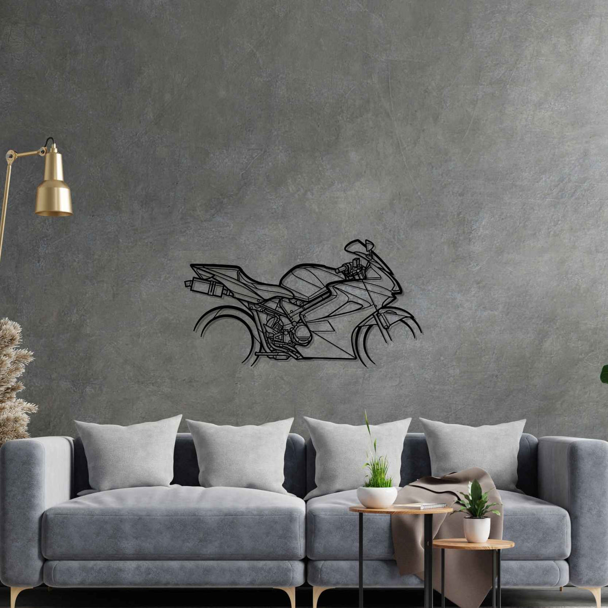 VFR800 2007 Silhouette Metal Wall Art