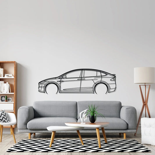Model X Detailed metal wall art silhouette by TorqueX