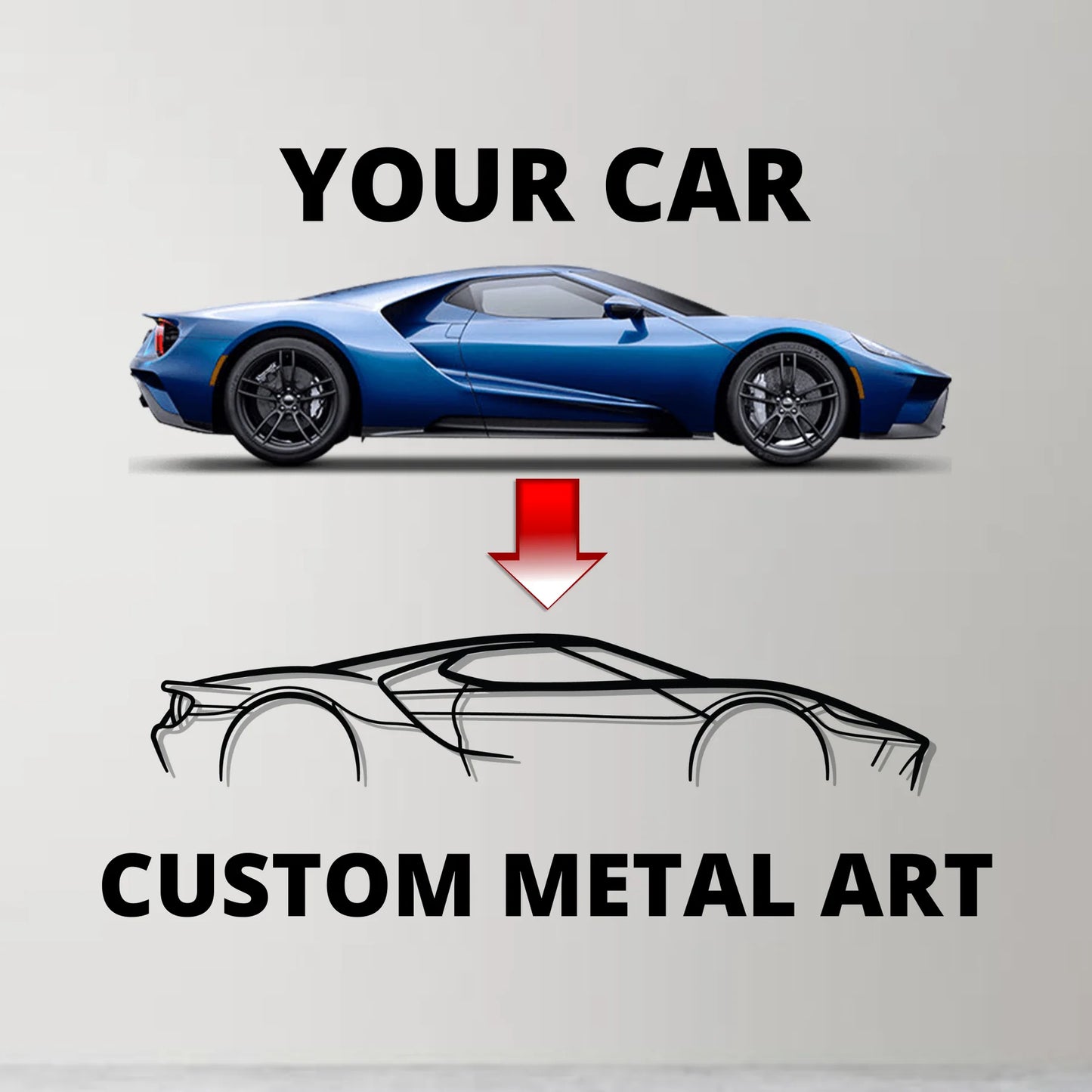 2019 G63 AMG Front View Metal Car Wall Art