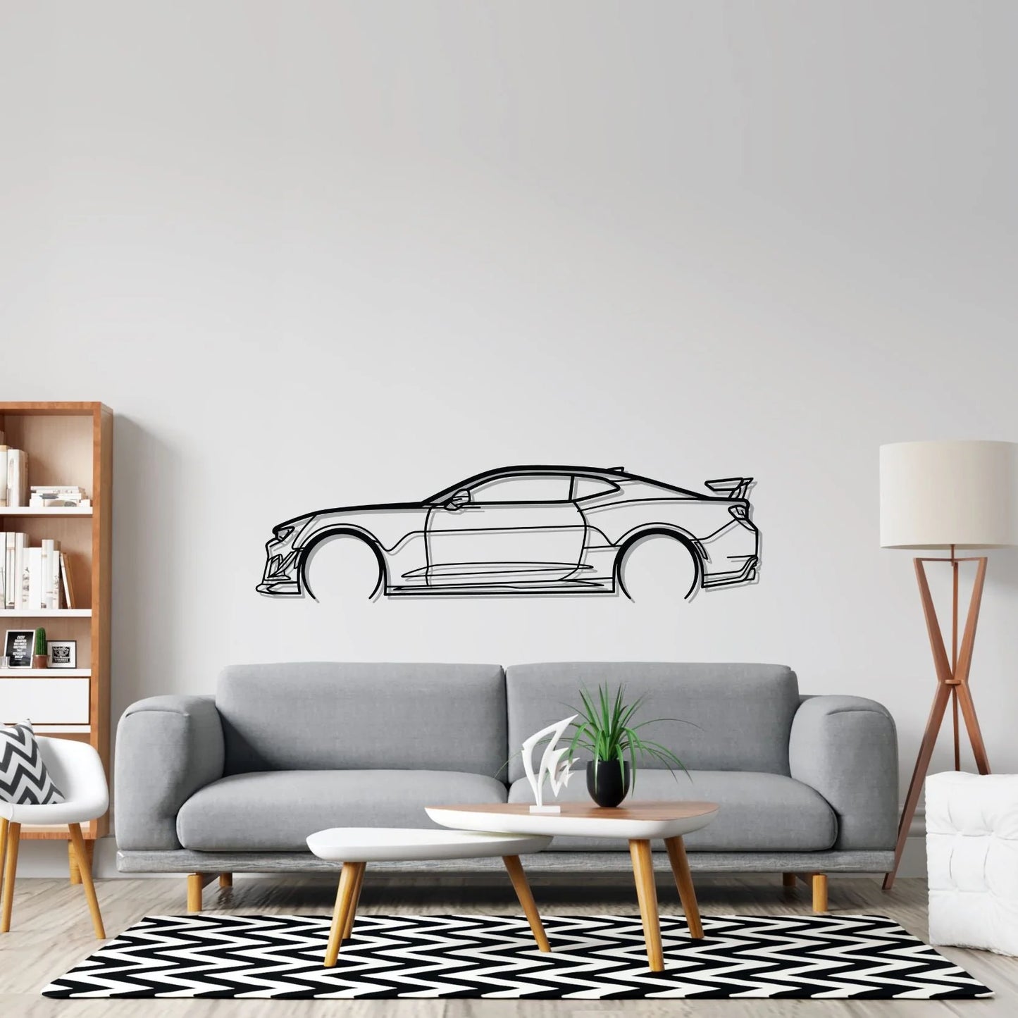 Camaro ZL1 Detailed Silhouette Metal Wall Art